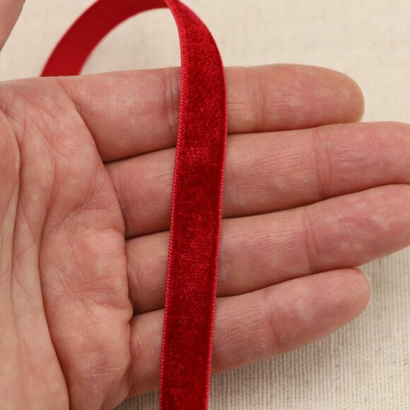 Red Velvet Choker Japanese velvet Adjustable Necklace red Chokers (#58) - Picture 4 of 11